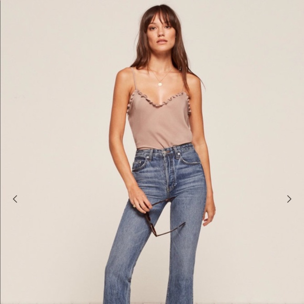 Reformation Wayland Cami Dusty Pink